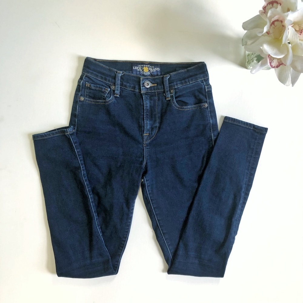 lucky High Rise Olivia Skinny Jeans 0/25